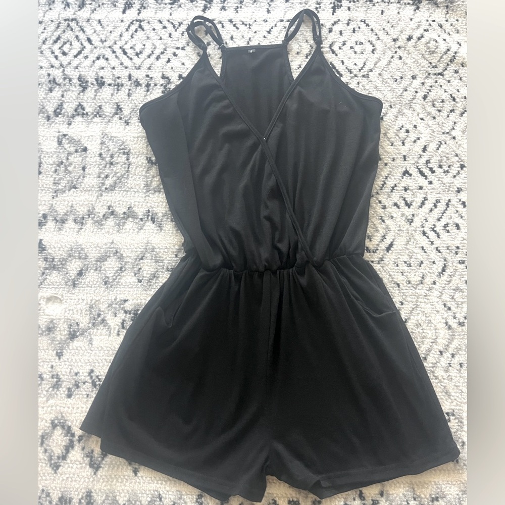 Simple Black Romper